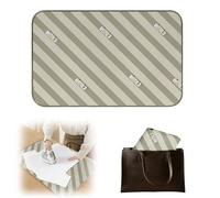 Tapis de Repassage sur Table, 70 x 40 cm, Tapis de Repassage, Nappe de Repassage Portable Antidérapant et Résistant à la Chaleur avec Protection Contre la Vapeur & Adapté aux Tables (Vert)