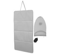 Tapis de Repassage Vapeur Suspendu avec Moufles, Kit | Fixation Porte, Crochet Réglable et Surface Antidérapante, Coton Oxford PP Acier, Usage Maison Voyage
