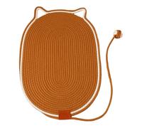 Tapis de Repos de Jeu d ' intérieur pour Chat avec Texture de, A | de la forme de l ' oreille, détail de la boule teaser, coussinet pliable lavable