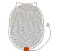 Tapis de Repos de Jeu d ' intérieur pour Chat avec Texture de, D | de la forme de l ' oreille, détail de la boule teaser, coussinet pliable lavable