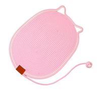 Tapis de Repos de Jeu d ' intérieur pour Chat avec Texture de, E | de la forme de l ' oreille, détail de la boule teaser, coussinet pliable lavable