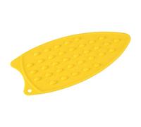 Tapis de repose-fer en silicone, tapis de fer en silicone anti-dérapant résistant à la chaleur, coussin de support en caoutchouc pour repose-repassage anti-dérapant et résistant à la chaleur(jaune)