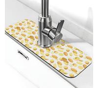 Tapis de robinet à motif de pommes de terre de dessin animé pour évier de cuisine, protection anti-éclaboussures à séchage rapide, tapis de drainage autour du robinet pour évier de cuisine, tapis