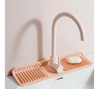 Tapis de robinet anti-gouttes et anti-éclaboussures pour cuisine et salle de bain - Protège les comptoirs de l'eau Dama facile à nettoyer et design antidérapant