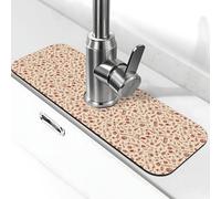 Tapis de robinet de vin rouge pour évier de cuisine, protecteur anti-éclaboussures absorbant à séchage rapide, tapis de drainage autour du robinet pour évier de cuisine, tapis d'évier de salle de bain