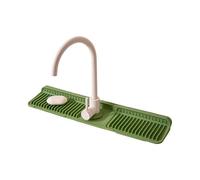 Tapis de robinet d'évier de cuisine en silicone 61 cm à séchage rapide absorbant l'eau avec base antidérapante pour le stockage de savon éponge et évier de cuisine en élastomère