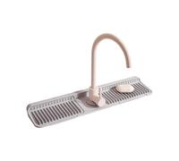 Tapis de robinet d'évier de cuisine en silicone 61 cm à séchage rapide absorbant l'eau avec base antidérapante pour le stockage de savon éponge et évier de cuisine en élastomère
