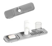 Tapis de robinet d'évier en silicone - Tapis récupérateur d'eau flexible, design de vidange rapide | Tapis anti-gouttes résistant à l'usure pour base de robinet, salle de bain, organisation de l'évier