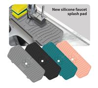 Tapis De Robinet En Silicone Pour Évier, Protection Contre Les Éclaboussures D'eau, Coussin De Drainage, Napperon, Comptoir De Salle De Bain, Cuisine