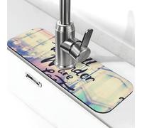 Tapis de robinet Not All Those Who Wander Are Lost pour évier de cuisine, protection anti-éclaboussures absorbant à séchage rapide, tapis de drainage autour du robinet pour évier de cuisine, tapis