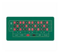 Tapis de roulette Relaxdays 60 x 120 cm, tapis de poker, avec rouleau de rangement, antidérapant, pour soirées casino.