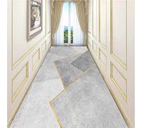 Tapis de runneur de couloirs de géométrie moderne, tapis pour couloir Escalier hall Chambre à coucher Salon Cuisine Très longue zone étroite Tapis de surface 1m/1.5m/2m/2.5m/3m/3.5m/4m/4.5m/5m/5.5m/6m