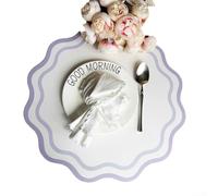 Tapis de salle à manger en cuir conçus pour résister à la chaleur et la protection, pour les cuisines et les restaurants afin de maintenir l'intégrité et la décoration de la table (violet)