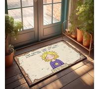 Tapis de salle de bain amusant qui embrasse la créativité : Take Chances, Make Mistakes, Get Messy! Paillasson Welcome Ish (40 x 60 cm)