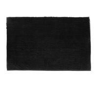 Tapis de Salle de Bain ""Chenille"" 50x80cm Noir
