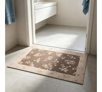 Tapis de salle de bain de luxe léger,tapis de bain de douche antidérapant,tapis de boue de diatomée à séchage rapide pour baignoire,sol de cuisine,alimentation pour animaux domestiques(50x80cm)