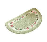 æ- Tapis de salle de bain demi-lune - Style rustique - Demi-lune - Antidérapant - Pour cuisine, chambre à coucher, toilettes - Garde vos sols propres