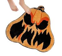 Tapis de Salle de Bain d'halloween - Tapis en Fibre Douce et absorbante | Tapis de Sol antidérapant | Tapis décoratif d'intérieur et d'extérieur pour Cuisine, entrée, Personnes âgées,