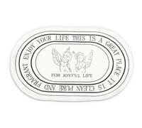 Tapis de salle de bain, doux, antidérapant, absorbant, lavable en machine, motif ange mignon pour sol de salle de bain, 50,8 x 81,3 cm (angle baby-B)