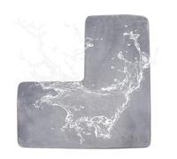 Tapis De Salle De Bain en Forme De L | Doux À Séchage Rapide pour Couloir Décoratif,Tapis de Bain Doux et Absorbant,pour Intérieur Extérieur Maison Hôtel Évier de Cuisine