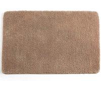 Tapis de salle de bain en microfibre, antidérapant, absorbant, doux, lavable en machine, marron, 30 x 50 cm