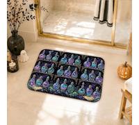 Tapis de salle de bain Motif bouteille de potion magique 40,6 x 61 cm | Thème fantastique, tapis de sol de salle de bain, décoration de sorcellerie, étagères à potion magiques