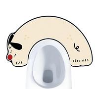 Tapis de salle de bain non glissant - Tapis de toilette en forme de teckel - Tapis de bain amusant de dessin animé - Tapis de sol absorbant confortable pour l'entrée ou la cuisine - Tapis antidérapant