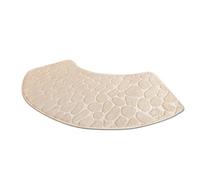 Tapis de salle de bain -tapis de douche incurvé Mat de tapiss de plancher de bain lavable, non glissante absorbante ultra douce avec conception à sec rapide | Décorative maison chambre RV Dort