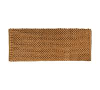 Tapis de Salle de Bain "Tissé Épais" 50x120cm Moutarde