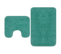 Tapis de salle de bain tissu vidaXL (x2)