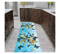 Tapis de Salle Longue, Cutable, Avec Bordure, Pour Intérieur Salon Cuisine Plancher Protecteur Collecteur de Poussière, Peluche 0.6Cm, Différentes Tailles/A/90X500Cm