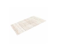 Tapis de Salon 152,4x243,8cm Lavable Antidérapant Style Moderne Pour Chambre Beige