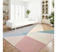 Tapis de Salon 160 x 230 cm - Antidérapant, Doux Lavable en Machine, Motif Minimaliste Géométrique - Tapis de Sol pour Chambre, Salle de Séjour, Coloré