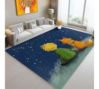 Tapis De Salon 160x230 Résistant aux Taches Contes de fées, Renards, Dessins animés idéal pour Les Zones à Forte Circulation dans Le Salon,la Chambre à Coucher et la Salle à Manger Jaune