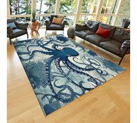Tapis De Salon 3D Poulpe Animal Couloir Chambre Tapis Antidérapant Enfant Tapis De Sol Rampant Zone Tapis Décor À La Maison 60 X 120 Cm - Nettoyage Facile ，avec Support en Caoutchouc /2148307278185