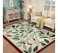 Tapis de Salon 60x120 Tapis de Quartier Ferme Lavable antidérapant pour Chambre Salle Manger fraîcheur botanique intérieur Ultra Doux pour nurserie Cuisine Poil Bas