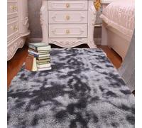 Tapis de Salon 70 x 240 cm Lavable à 30 Degrés Tapis Shaggy Longues Soft Doux Au Toucher pour Salon Chambre Filles Enfants, Gris Foncé