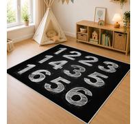 Tapis de Salon 80x150 Chiffres Apprentissage Tapis Chambre Jeu Enfants