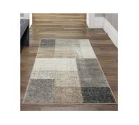 Tapis de Salon avec Carré abstrait | facile d'entretien | gris beige Größe - 80x140 cm