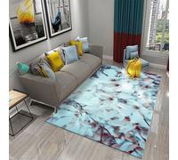 Tapis De Salon Chambre Salle À Manger Bureau Entrée Adulte Design Moderne 3D Plante Rose Fleur Poil Court Doux Léger Antidérapant 40 X 60 Cm /5282946531365