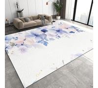 Tapis De Salon Chambre Salle À Manger Bureau Entrée Adulte Design Moderne 3D Plantes Fleurs Poil Court Doux Léger Antidérapant 140 X 200 Cm /7006079458107