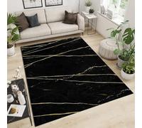 Tapis De Salon Chambre Salle À Manger Bureau Entrée Adulte Design Moderne 3D Texture De Marbre Abstraite Poil Court Doux Léger Antidérapant 80 X 120 Cm /3535047284823