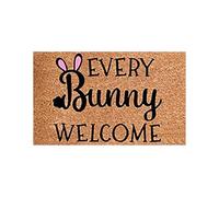 Tapis de salon, décoration de Pâques, motif lapin de Pâques marron noix de coco, convient pour l'intérieur et l'extérieur, convient aux entrées intérieures et extérieures, convient aux œufs (H, 40 x