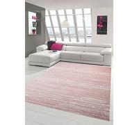 Tapis de Salon Design et Contemporain Tapis Court Uni Rose Größe 160x230 cm