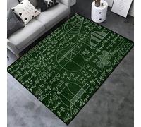 Tapis De Salon Doux Imprimé en 3D Formules Chimiques Mathématiques 60 X 90 Cm - Tapis Antidérapant À Poils Courts - Paillasson De Décoration pour La Maison - Lavable - Antitache, Ne per -234248241633