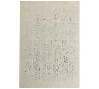 Tapis de Salon Effet Vieilli Vintage en Polyester Beige Crème 160 x 230 cm Nakus