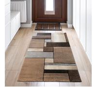 Tapis de Salon élégant moderne-classique TEPPICH-TRAUM - 80 x 150 cm - Beige - Entretien facile