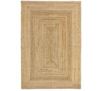 Tapis de salon et chambre HAMID - Tapis Jute Alhambra - 100% Fibre de Jute Naturelle - Tissé à la Main - Tapis 200 x 250 cm