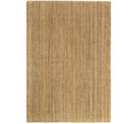 HAMID - Tapis Jute Kerala, Tapis 100% Fibre de Jute, Tissé à la Main, Tapis pour Salon, Salle à Manger, Chambre, Couloir, Couleur Naturelle (120x170cm)