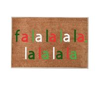 Tapis de salon Grand tapis d'impression lettres et chapeau de Noël Merry Christmas Paillasson de chambre Paillasson Welcome Home Paillasson amusant (E, 40 x 60 cm)